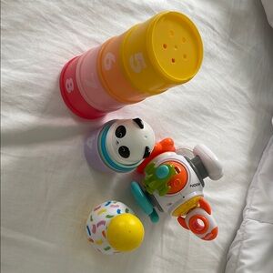 Vibrant Yellow and Orange Learning Toy Set